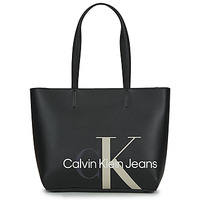 包 女士 购物袋 Calvin Klein Jeans SCULPTED MONO SHOPPER29 黑色