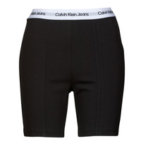 衣服 女士 短裤&百慕大短裤 Calvin Klein Jeans REPEAT LOGO MILANO CYCLING SHORT 黑色