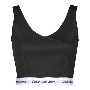 内衣 女士 胸衣 Calvin Klein Jeans CONTRAST TAPE MILANO STRAPPY TOP 黑色