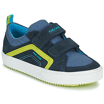 鞋子 男孩 球鞋基本款 Geox 健乐士 J ALONISSO BOY 蓝色 / 黄色