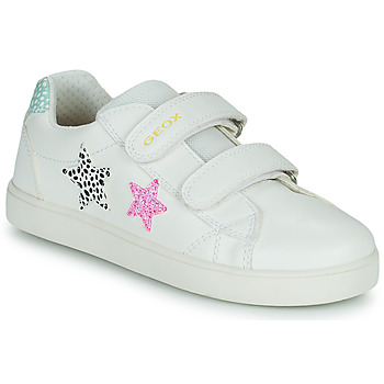 鞋子 女孩 球鞋基本款 Geox 健乐士 J KATHE GIRL 白色 / 玫瑰色