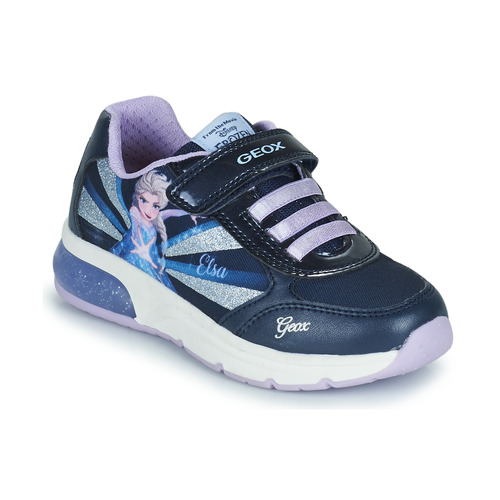鞋子 女孩 球鞋基本款 Geox 健乐士 J SPACECLUB GIRL 蓝色 / 紫罗兰
