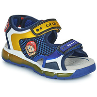 鞋子 男孩 凉鞋 Geox 健乐士 J SANDAL ANDROID BOY 蓝色 / 黄色 / 红色