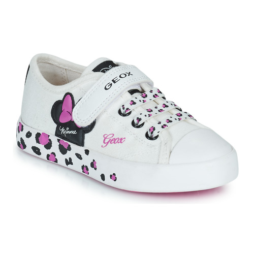 鞋子 女孩 球鞋基本款 Geox 健乐士 JR CIAK GIRL 白色 / 玫瑰色
