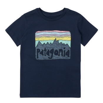 衣服 儿童 短袖体恤 Patagonia 巴塔哥尼亚 BABY FITZ ROY SKIES T-SHIRT 海蓝色