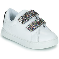 鞋子 女孩 球鞋基本款 Bons baisers de Paname MINI EDITH GLITTER TONGUE 白色