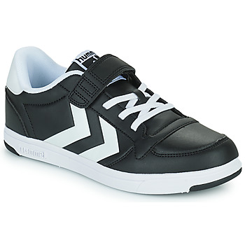 鞋子 儿童 球鞋基本款 Hummel STADIL LIGHT QUICK JR 黑色 / 白色