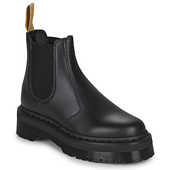 鞋子 短筒靴 Dr Martens Vegan 2976 Quad Black Felix Rub Off 黑色
