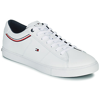 鞋子 男士 球鞋基本款 Tommy Hilfiger Essential Leather Sneaker Detail 白色