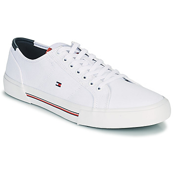 鞋子 男士 球鞋基本款 Tommy Hilfiger Core Corporate Canvas Vulc 白色
