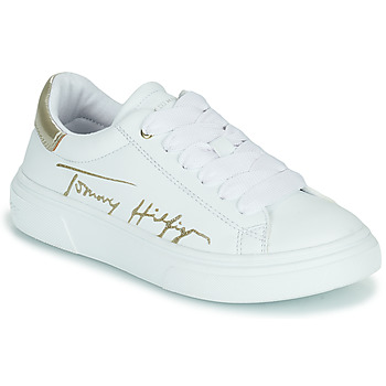 鞋子 女孩 球鞋基本款 Tommy Hilfiger KRALA 白色 / 银灰色
