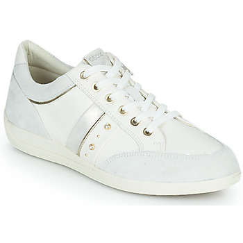 鞋子 女士 球鞋基本款 Geox 健乐士 D MYRIA B 白色 / 银灰色