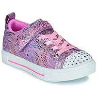 鞋子 女孩 球鞋基本款 Skechers 斯凯奇 SPARKLE RAYZ 紫罗兰 / 玫瑰色