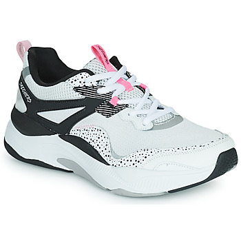 鞋子 女士 球鞋基本款 Skechers 斯凯奇 D'LITES 4.0 白色 / 黑色 / 玫瑰色