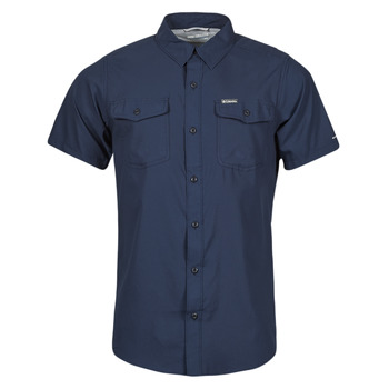 衣服 男士 短袖衬衫 Columbia 哥伦比亚 Utilizer II Solid Short Sleeve Shirt Collegiate / 海军蓝