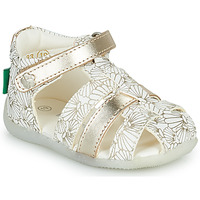 鞋子 女孩 凉鞋 Kickers BIGFLO-2 白色 / 银色