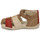 鞋子 儿童 凉鞋 Kickers BIGBAZAR-2 棕色 / 米色 / 波尔多红