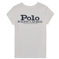 衣服 女孩 短袖体恤 Polo Ralph Lauren CIMEZO 白色