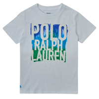 衣服 男孩 短袖体恤 Polo Ralph Lauren GOMMA 白色