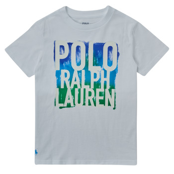 衣服 男孩 短袖体恤 Polo Ralph Lauren GEMMA 白色