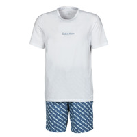 衣服 男士 睡衣/睡裙 Calvin Klein Jeans SHORT SET 海蓝色 / 白色