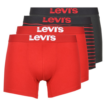 内衣 男士 拳击 Levi's 李维斯 SOLID BASIC X4 红色 / 黑色