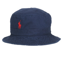 纺织配件 鸭舌帽 Polo Ralph Lauren LOFT BUCKET-BUCKET-HAT 海蓝色 / 海军蓝