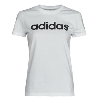 衣服 女士 短袖体恤 adidas Performance 阿迪达斯运动训练 LIN T-SHIRT 白色 / 黑色