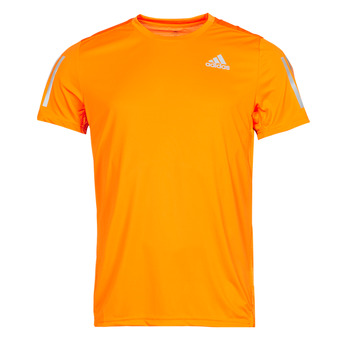 衣服 男士 短袖体恤 adidas Performance 阿迪达斯运动训练 OWN THE RUN TEE 橙色 / Rush / Reflective / 银灰色