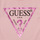 衣服 女孩 短袖体恤 Guess CANCI 玫瑰色