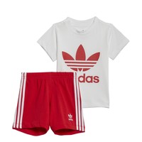 衣服 儿童 女士套装 Adidas Originals 阿迪达斯三叶草 SHORT TEE SET 多彩