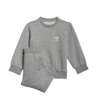 衣服 儿童 女士套装 Adidas Originals 阿迪达斯三叶草 CREW SET 灰色