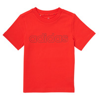 衣服 男孩 短袖体恤 adidas Performance 阿迪达斯运动训练 ELORRI 红色
