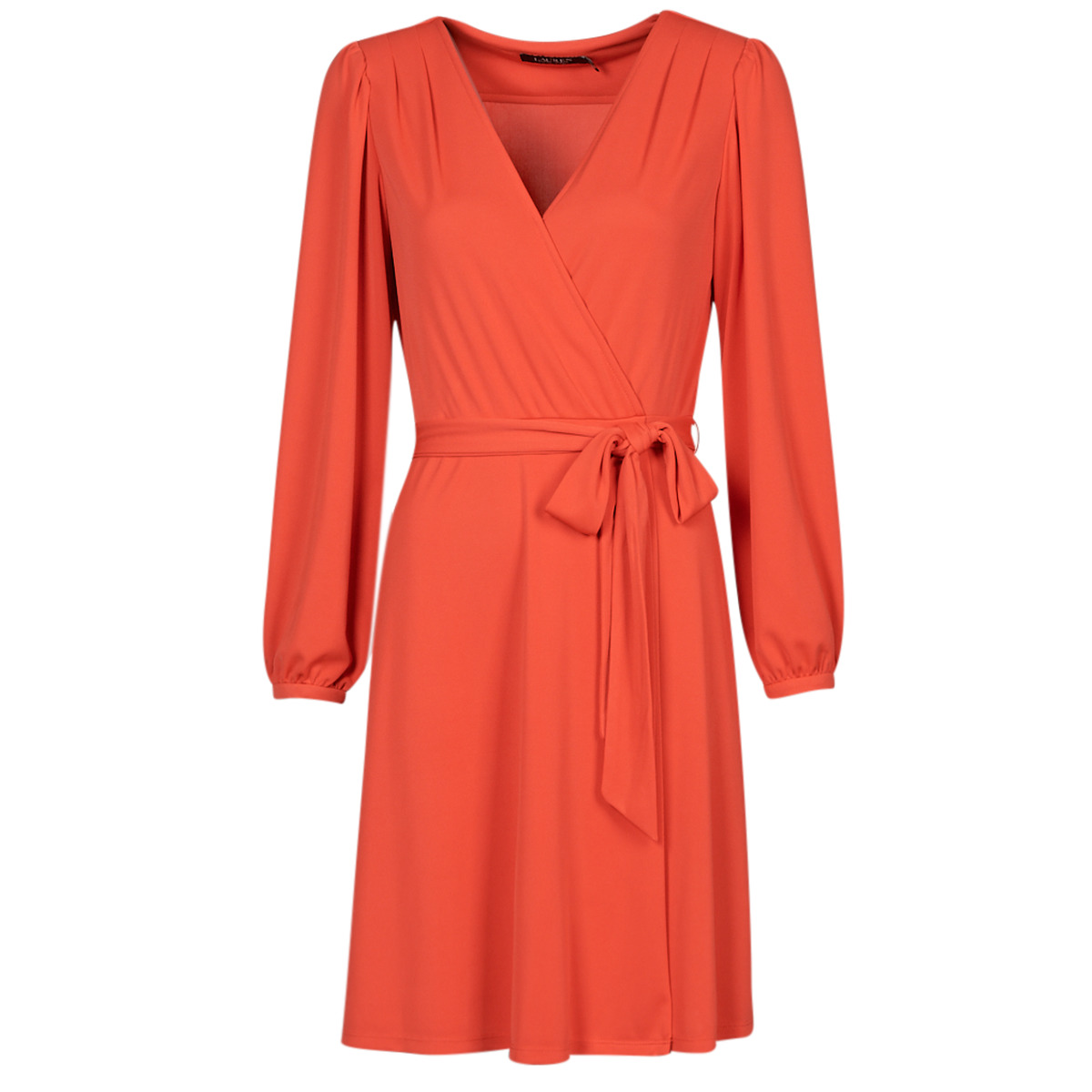 衣服 女士 短裙 Lauren Ralph Lauren SHAVILYA-LONG SLEEVE-DAY DRESS 橙色