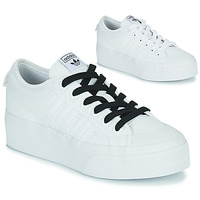 鞋子 女士 球鞋基本款 Adidas Originals 阿迪达斯三叶草 NIZZA PLATFORM W 白色