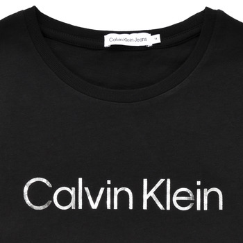 Calvin Klein Jeans INSTITUTIONAL SILVER LOGO T-SHIRT DRESS 黑色