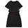 衣服 女孩 短裙 Calvin Klein Jeans INSTITUTIONAL SILVER LOGO T-SHIRT DRESS 黑色