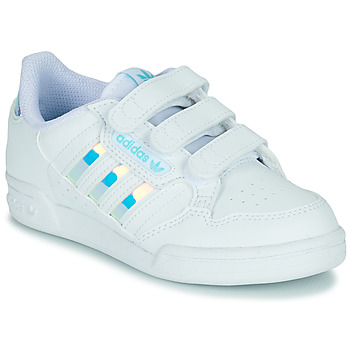 鞋子 女孩 球鞋基本款 Adidas Originals 阿迪达斯三叶草 CONTINENTAL 80 STRI 白色 /  iridescent 