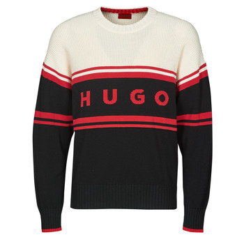 衣服 男士 羊毛衫 HUGO - Hugo Boss Sopid 黑色 / 米色 / 红色