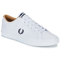 鞋子 男士 球鞋基本款 Fred Perry BASELINE LEATHER 白色 / 海蓝色