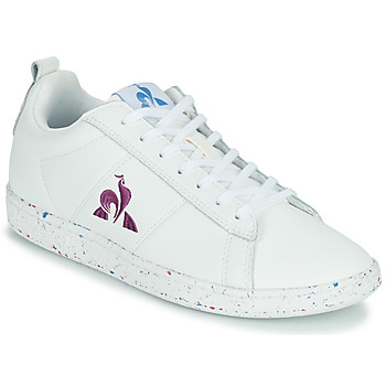 鞋子 女士 球鞋基本款 Le Coq Sportif 乐卡克 COURTCLASSIC W SPORT 白色 / 紫罗兰
