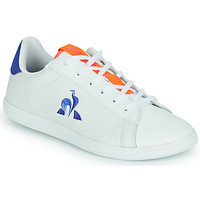 鞋子 儿童 球鞋基本款 Le Coq Sportif 乐卡克 COURTSET GS SPORT 白色 / 橙色 / 蓝色