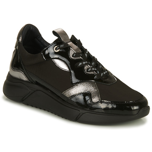 鞋子 女士 球鞋基本款 JB Martin FADO  toile / 黑色 / 皮 / 黑色