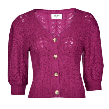 衣服 女士 羊毛开衫 Betty London MANZELINE 紫红色