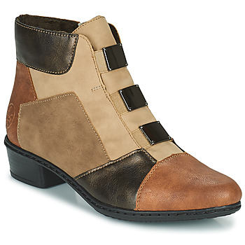 鞋子 女士 短靴 Rieker 瑞克尔 Y0764-22 棕色 / 米色