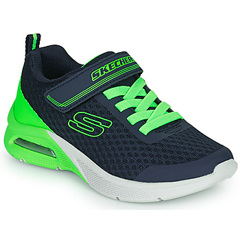 鞋子 男孩 球鞋基本款 Skechers 斯凯奇 MICROSPEC MAX 海蓝色 / 绿色