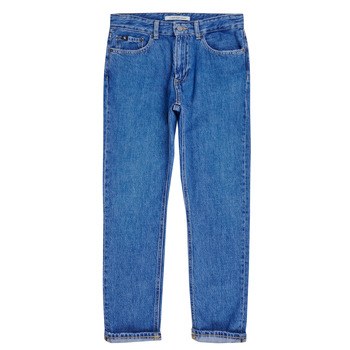 衣服 男孩 直筒牛仔裤 Calvin Klein Jeans DAD FIT BRIGHT BLUE 蓝色
