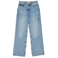衣服 女孩 直筒牛仔裤 Calvin Klein Jeans WIDE LEG HR 蓝色
