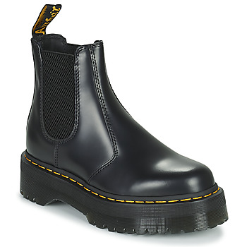鞋子 短筒靴 Dr Martens 2976 Quad Polished Smooth 黑色