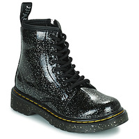 鞋子 女孩 短筒靴 Dr Martens 1460 Jr Cosmic Glitter 黑色